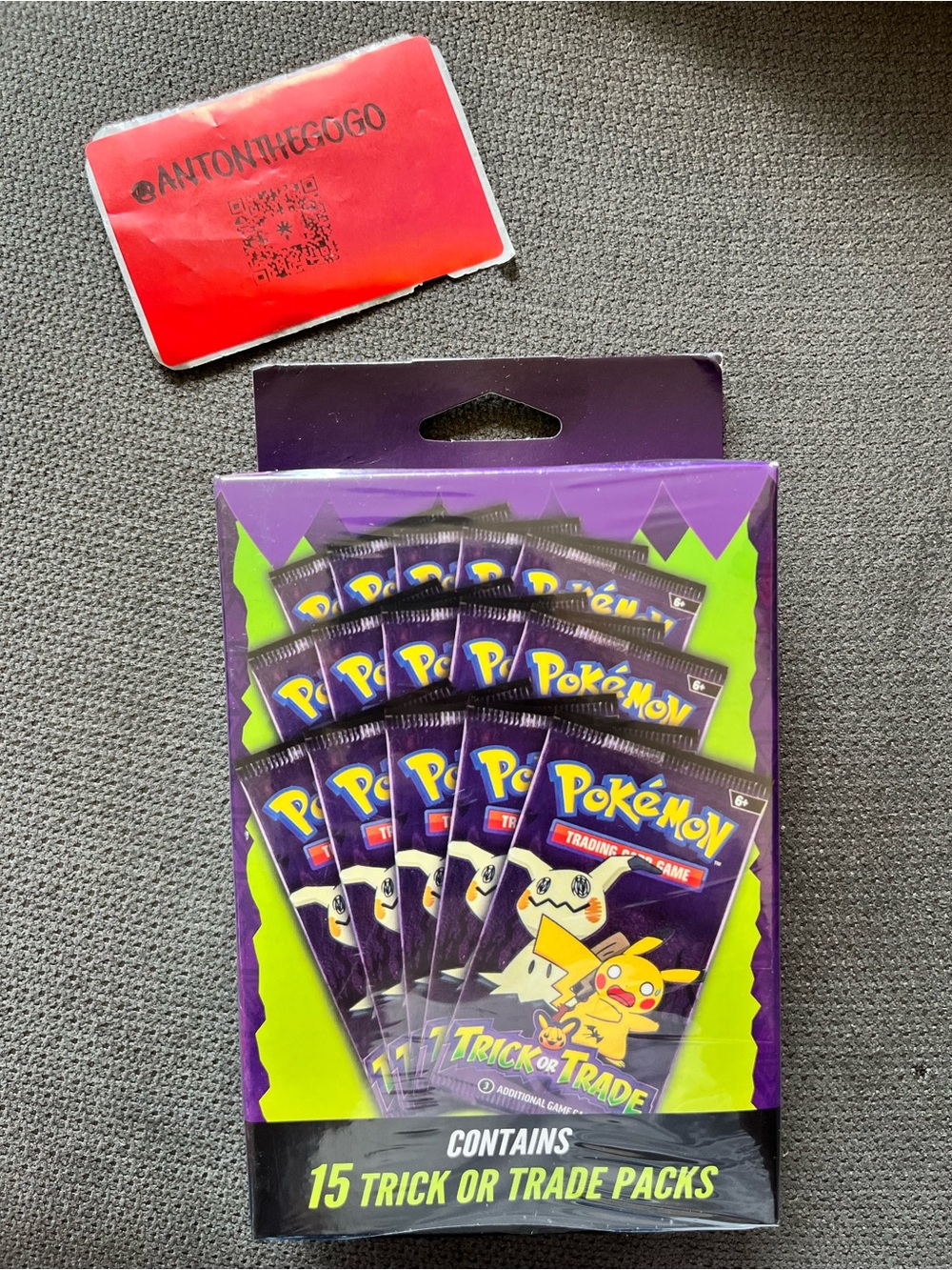 Pokemon Trick or Trade Booster Pack Box - Purple & Green